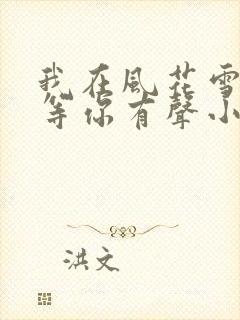 我在风花雪月里等你有声小说