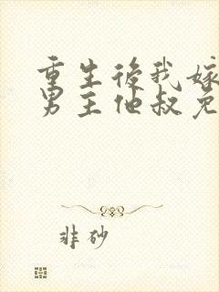 重生后我嫁给了男主他叔免费阅读