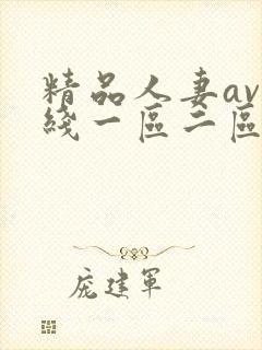 精品人妻av在线一区二区三区