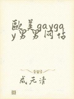 欧美gaygay男男网站