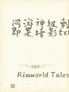 网游神级刺客我即是暗影txt