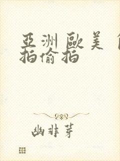 亚洲 欧美 自拍偷拍