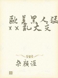 欧美黑人猛交xxⅹ乱大交