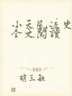 小天风流史小说全文阅读