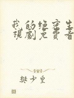 我的绝密生涯电视剧免费看封面