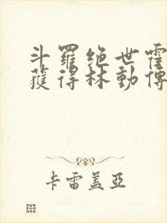 斗罗绝世霍雨浩获得林动传承