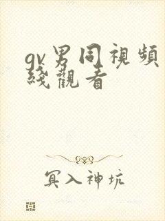 gv男同视频在线观看封面