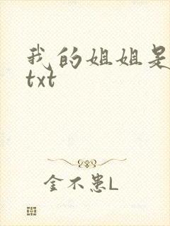 我的姐姐是美女txt