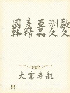 国产亚洲欧美日韩精品久久封面