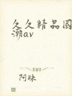 久久精品国产高潮av