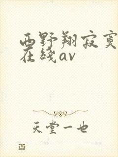 西野翔寂寞人妻在线av