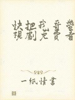 快把我哥带走电视剧免费看封面