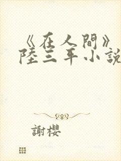 《在人间》采薇陆三平小说封面