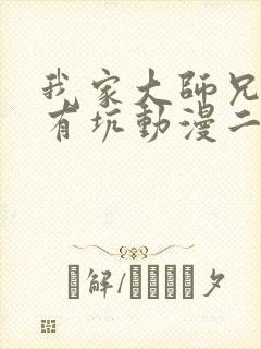 我家大师兄脑子有坑动漫二季免费