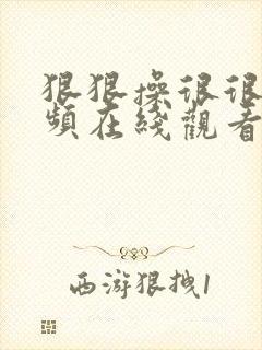 狠狠操很很干视频在线观看封面