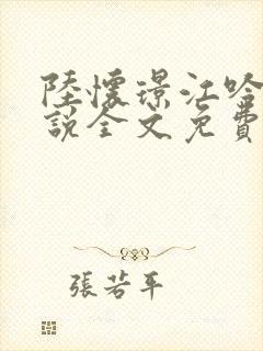 陆怀璟江吟晚小说全文免费阅读