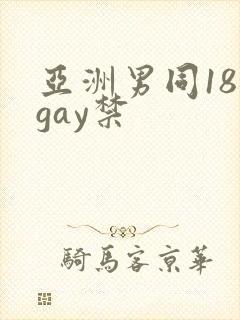 亚洲男同18 gay禁