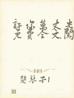 许你万丈光芒好免费全文阅读下载