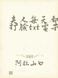 夫人每天都在线打脸txt电子书