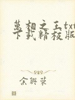 万相之王txt下载精校版
