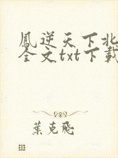 凤逆天下北月篇全文txt下载