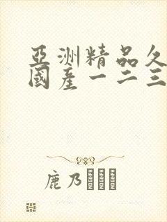 亚洲精品久久久国产一二三