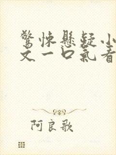 惊悚悬疑小说推文一口气看完