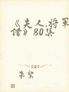 《夫人,将军知错》80集