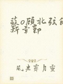 苏o顾北弦的最新章节