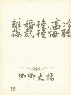 离婚后,高冷女总裁后悔听书完整版