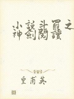 小说斗罗之灵珠神剑阅读