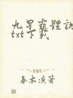 九星霸体诀龙尘txt下载