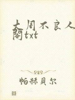 大周不良人笔趣阁txt
