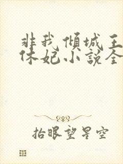 非我倾城王爷要休妃小说全文免费阅读封面