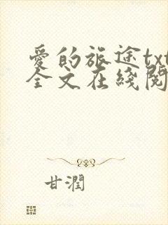 爱的旅途txt全文在线阅读无删减封面