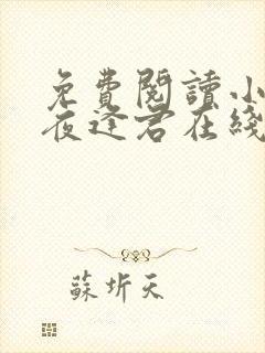 免费阅读小说此夜逢君在线阅读全文封面