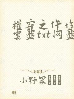 权宠之仵作医妃云盘txt网盘