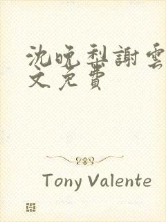 沈晚梨谢云迟全文免费