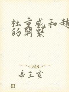 杜重威和赵匡胤的关系封面