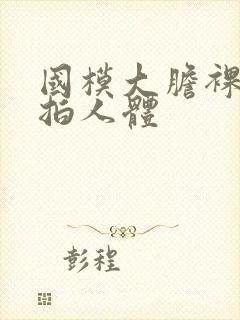 国模大胆裸露私拍人体封面