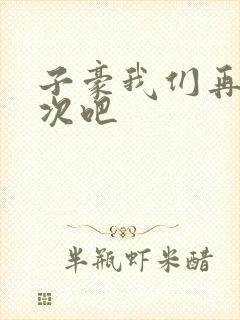 子豪我们再做一次吧