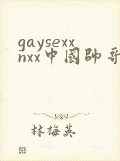 gaysexxnxx中国帅哥