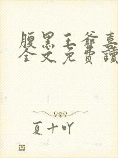 腹黑王爷喜当爹全文免费读封面