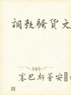 调教骚货文