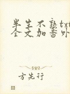 半生不熟txt全文加番外封面