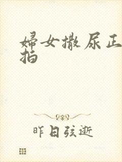 妇女撒尿正面偷拍