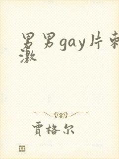 男男gay片刺激