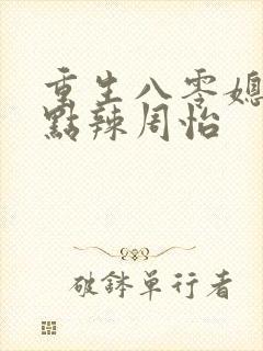 重生八零媳妇有点辣周怡