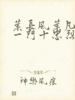 叶长风叶凡小说一门十忠烈