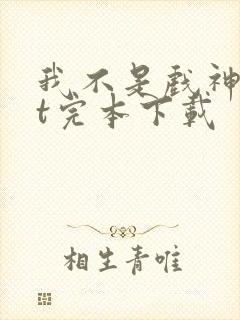 我不是戏神txt完本下载